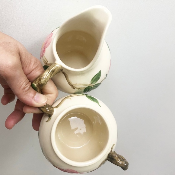 Vintage Franciscan Desert Rose Creamer & Sugar Set - Picture 4 of 14